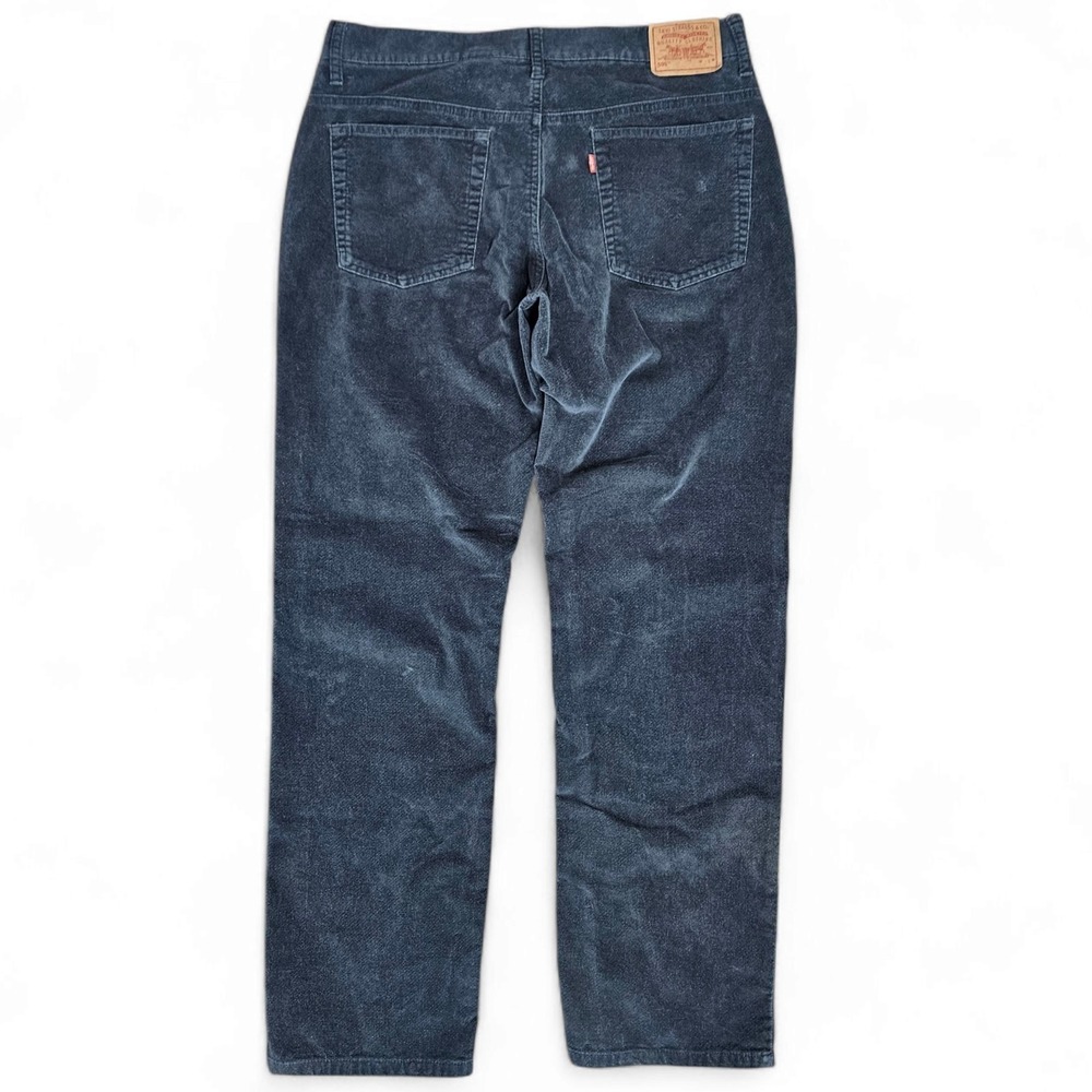 Levis 505 Women Low Rise Straight Jean Size 14 Navy 34x32 Brushed Cotton Vintage